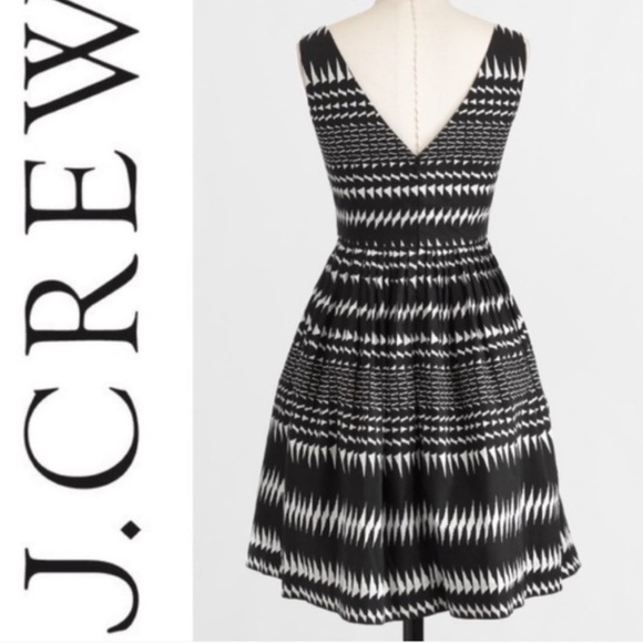 J. Crew Factory geometric print dress - Picture 2 of 7